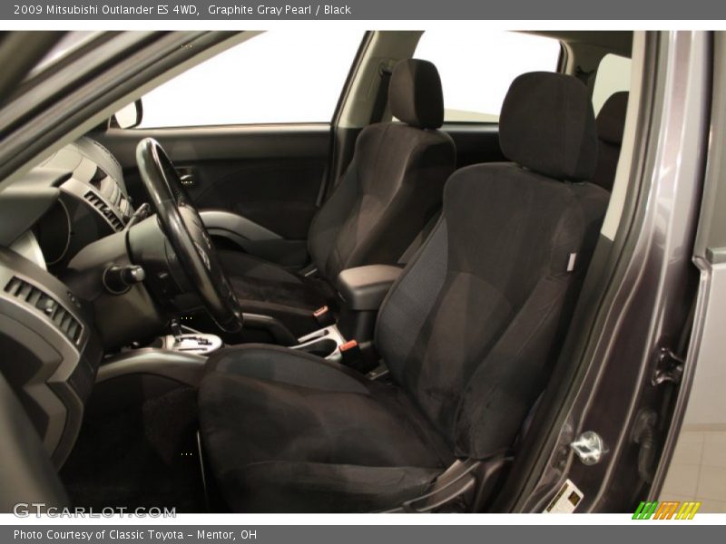 Graphite Gray Pearl / Black 2009 Mitsubishi Outlander ES 4WD