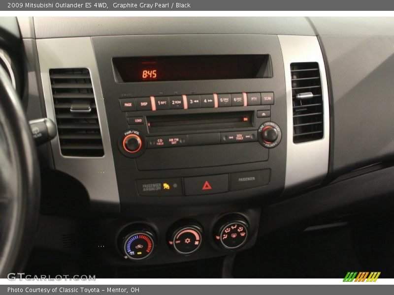 Graphite Gray Pearl / Black 2009 Mitsubishi Outlander ES 4WD