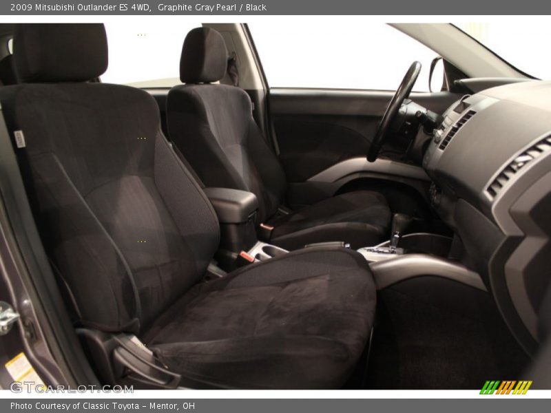Graphite Gray Pearl / Black 2009 Mitsubishi Outlander ES 4WD