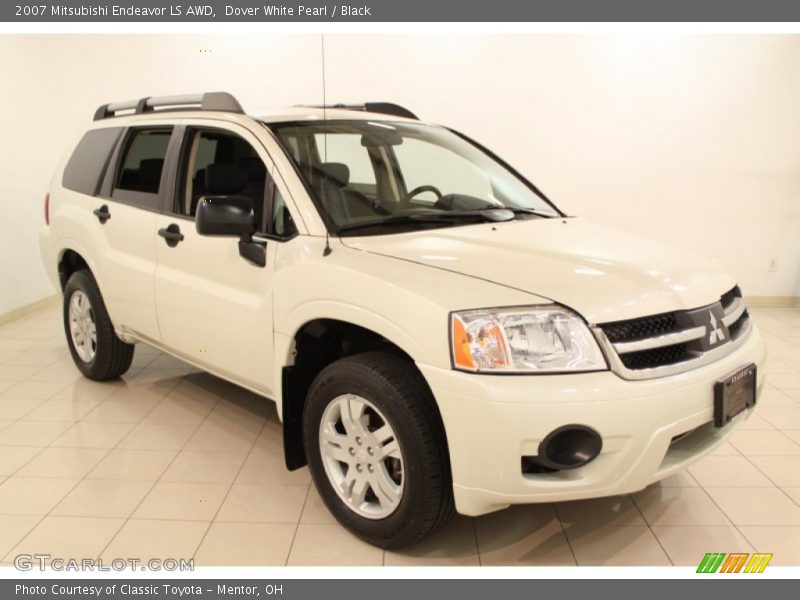 Dover White Pearl / Black 2007 Mitsubishi Endeavor LS AWD