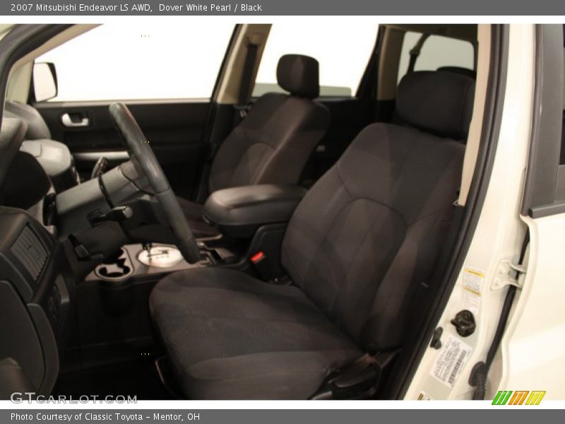 Dover White Pearl / Black 2007 Mitsubishi Endeavor LS AWD