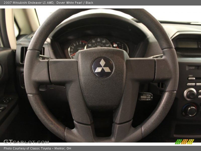 Dover White Pearl / Black 2007 Mitsubishi Endeavor LS AWD