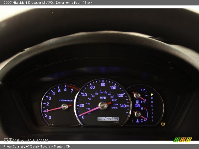 Dover White Pearl / Black 2007 Mitsubishi Endeavor LS AWD