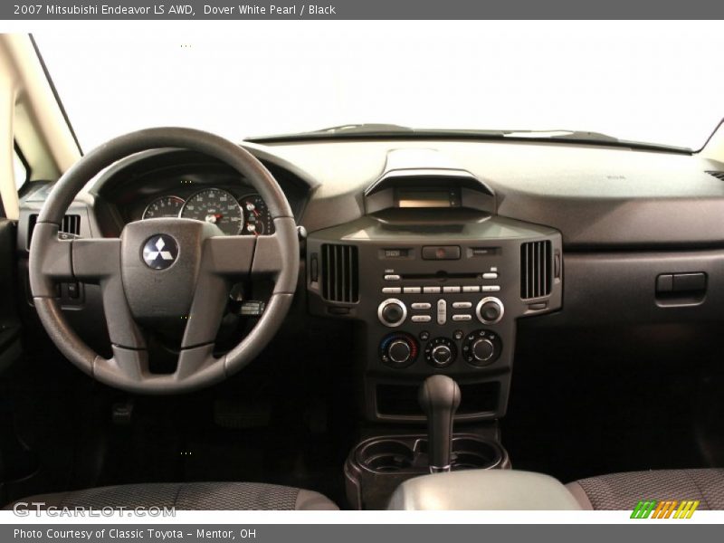Dover White Pearl / Black 2007 Mitsubishi Endeavor LS AWD