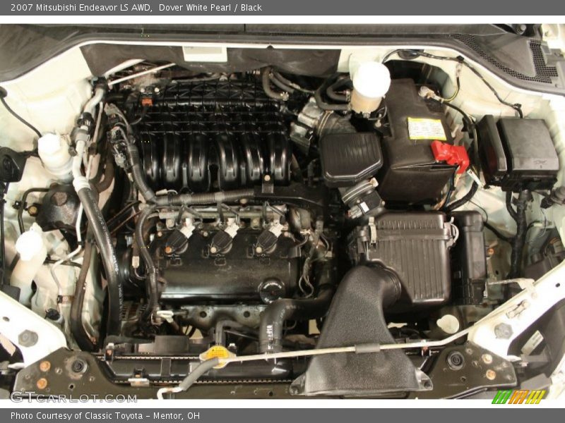 Dover White Pearl / Black 2007 Mitsubishi Endeavor LS AWD