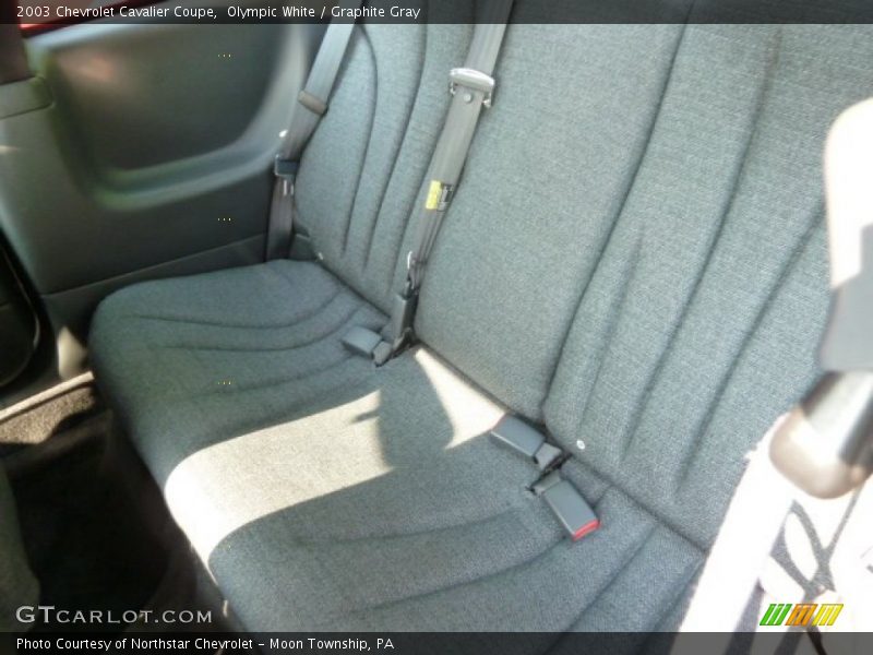 Olympic White / Graphite Gray 2003 Chevrolet Cavalier Coupe