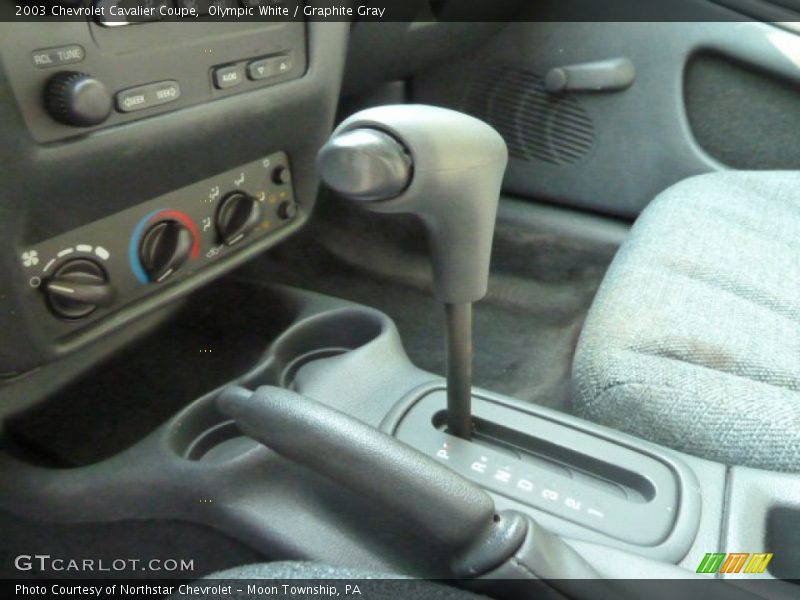 Olympic White / Graphite Gray 2003 Chevrolet Cavalier Coupe