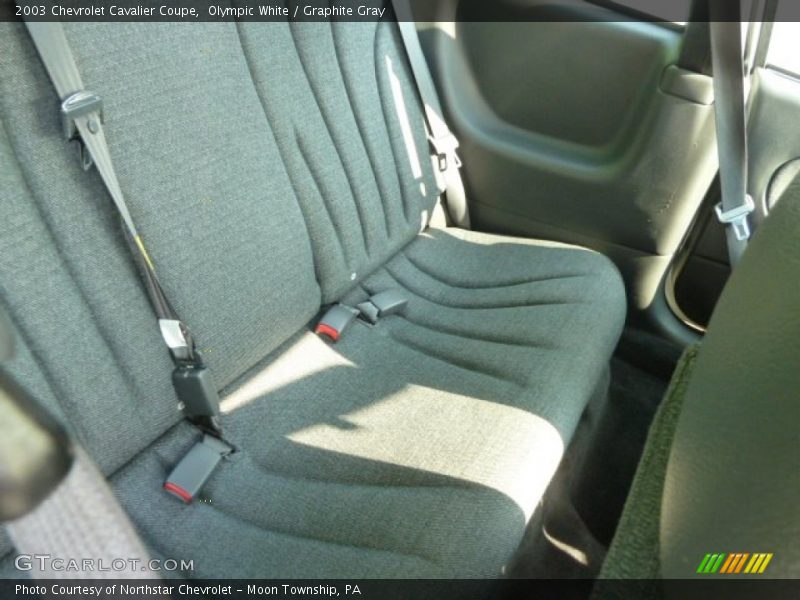 Olympic White / Graphite Gray 2003 Chevrolet Cavalier Coupe