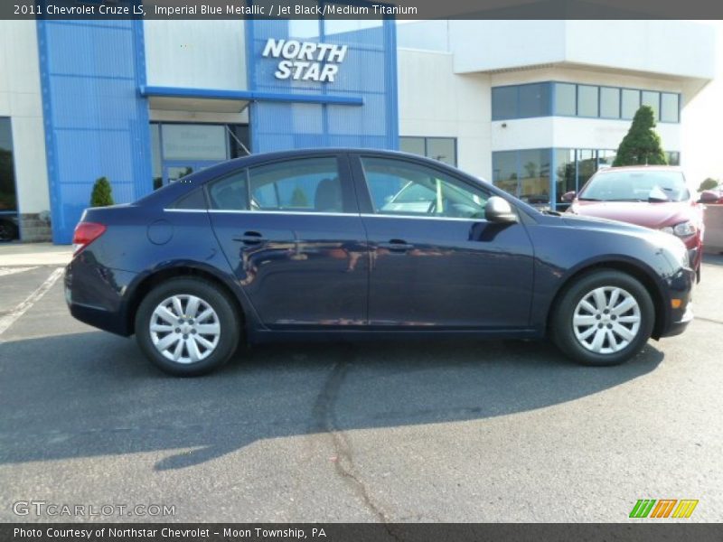 Imperial Blue Metallic / Jet Black/Medium Titanium 2011 Chevrolet Cruze LS