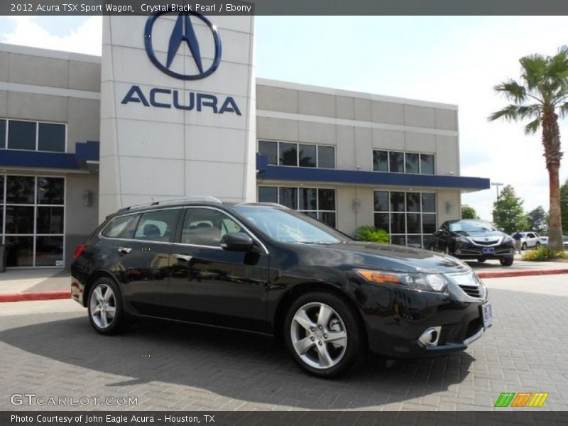Crystal Black Pearl / Ebony 2012 Acura TSX Sport Wagon