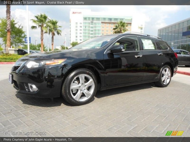 Crystal Black Pearl / Ebony 2012 Acura TSX Sport Wagon