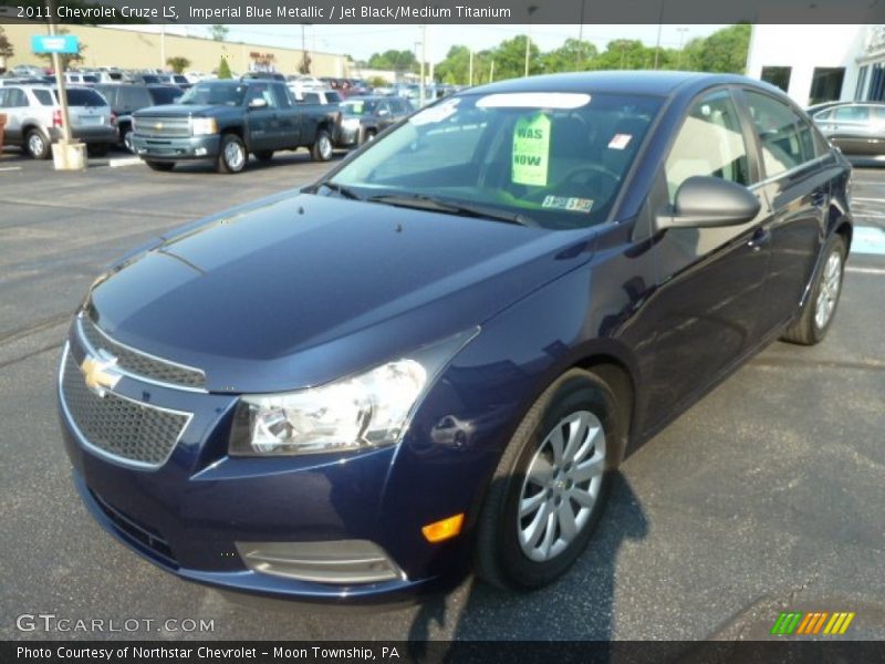 Imperial Blue Metallic / Jet Black/Medium Titanium 2011 Chevrolet Cruze LS