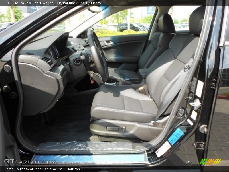 Crystal Black Pearl / Ebony 2012 Acura TSX Sport Wagon