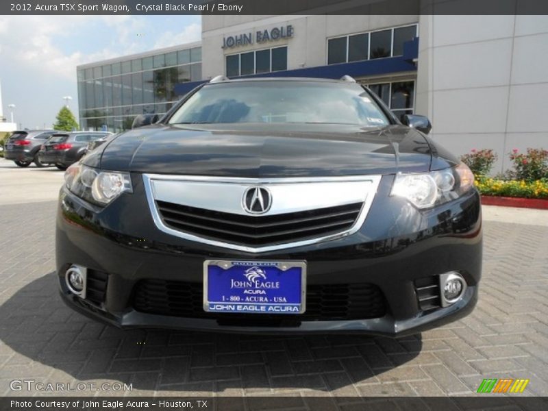 Crystal Black Pearl / Ebony 2012 Acura TSX Sport Wagon