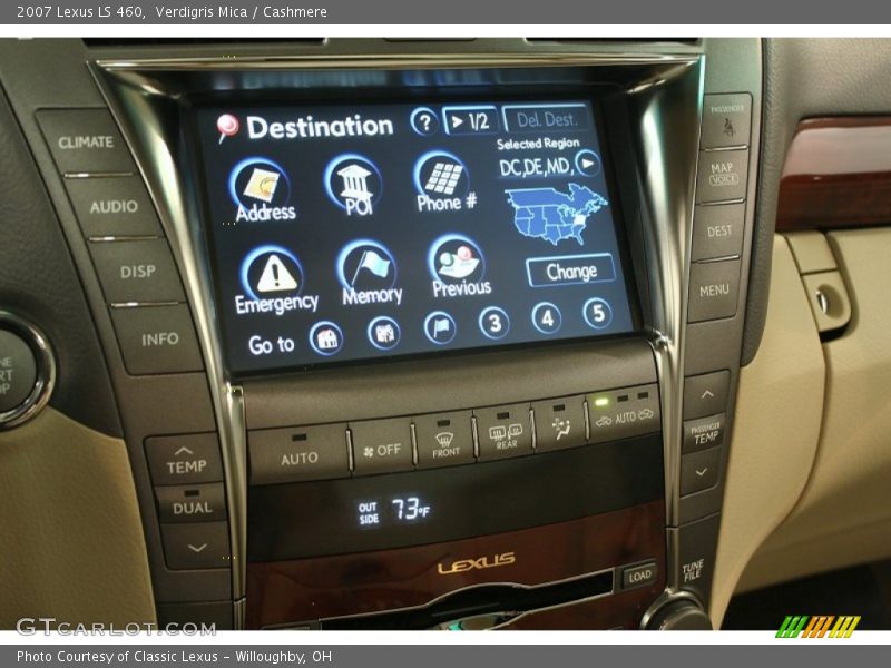 Verdigris Mica / Cashmere 2007 Lexus LS 460