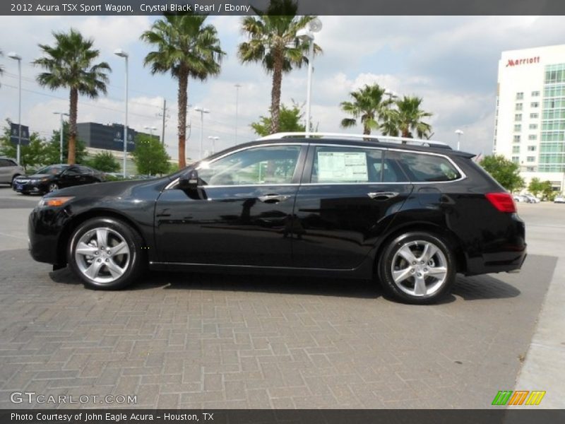 Crystal Black Pearl / Ebony 2012 Acura TSX Sport Wagon