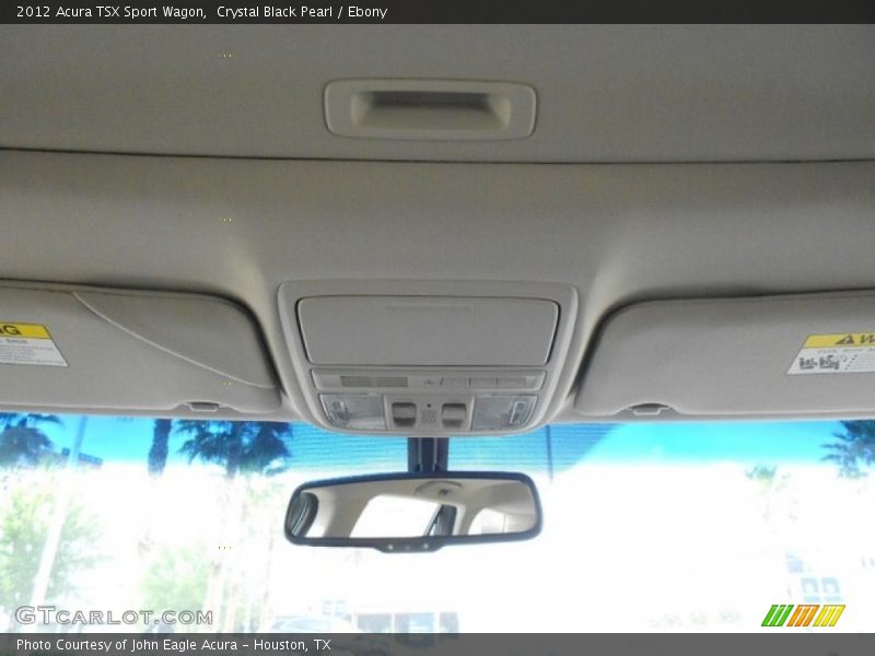 Crystal Black Pearl / Ebony 2012 Acura TSX Sport Wagon