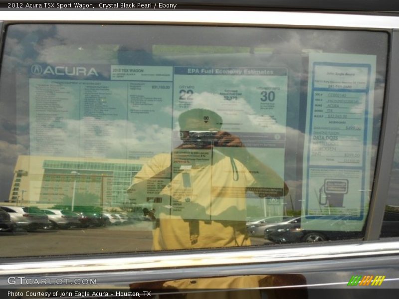 Crystal Black Pearl / Ebony 2012 Acura TSX Sport Wagon