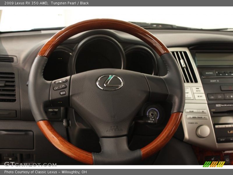 Tungsten Pearl / Black 2009 Lexus RX 350 AWD