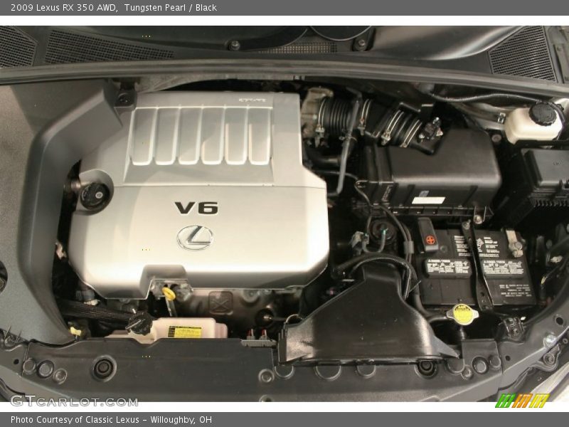 Tungsten Pearl / Black 2009 Lexus RX 350 AWD