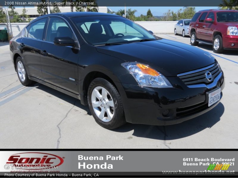 Super Black / Charcoal 2008 Nissan Altima Hybrid