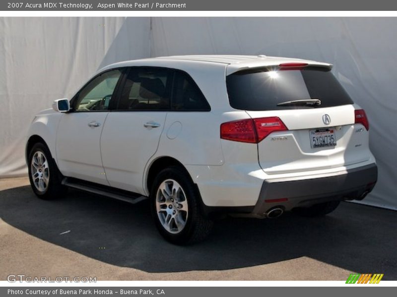 Aspen White Pearl / Parchment 2007 Acura MDX Technology