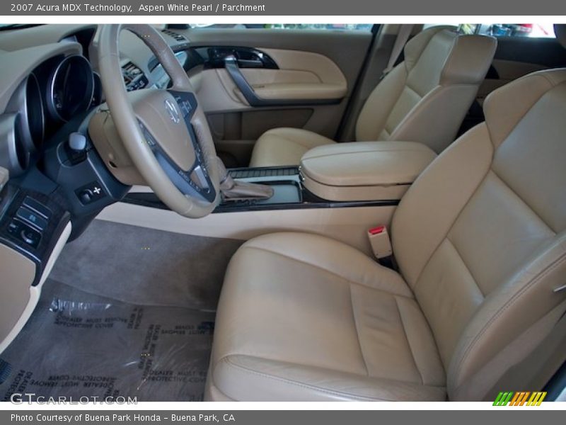 Aspen White Pearl / Parchment 2007 Acura MDX Technology