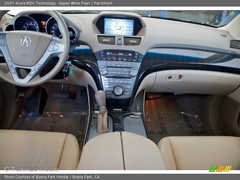 Aspen White Pearl / Parchment 2007 Acura MDX Technology