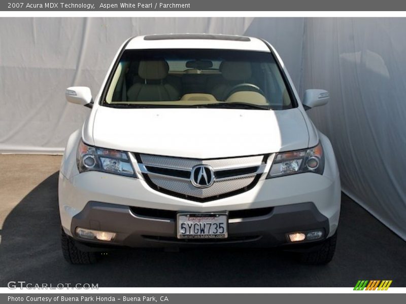 Aspen White Pearl / Parchment 2007 Acura MDX Technology
