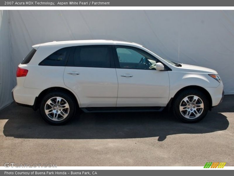 Aspen White Pearl / Parchment 2007 Acura MDX Technology