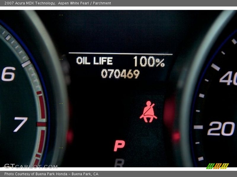 Aspen White Pearl / Parchment 2007 Acura MDX Technology