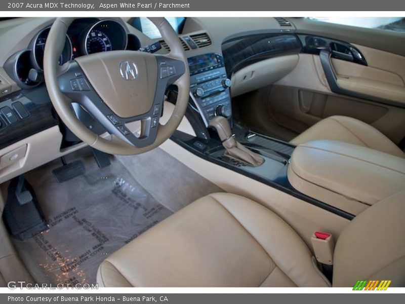 Aspen White Pearl / Parchment 2007 Acura MDX Technology
