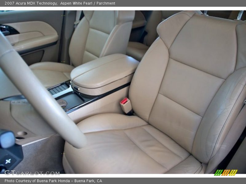 Aspen White Pearl / Parchment 2007 Acura MDX Technology