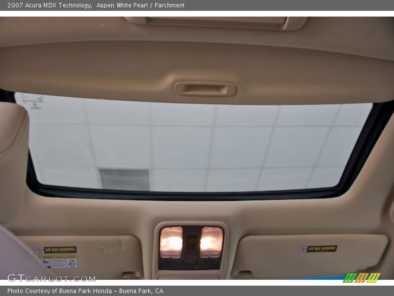 Aspen White Pearl / Parchment 2007 Acura MDX Technology