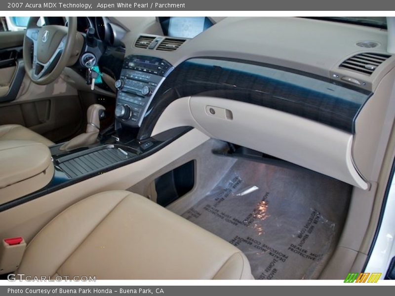 Aspen White Pearl / Parchment 2007 Acura MDX Technology