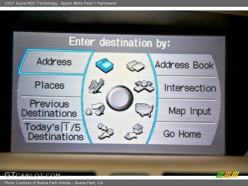 Aspen White Pearl / Parchment 2007 Acura MDX Technology