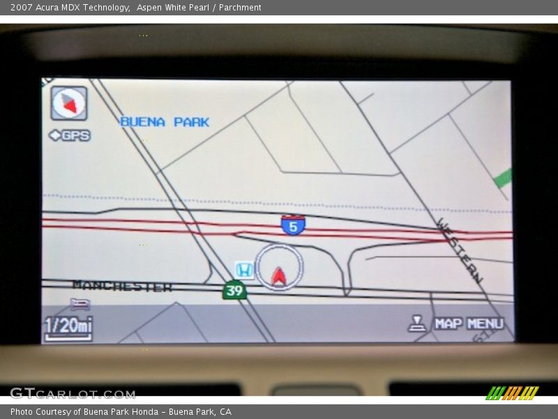 Aspen White Pearl / Parchment 2007 Acura MDX Technology