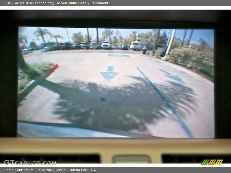 Aspen White Pearl / Parchment 2007 Acura MDX Technology