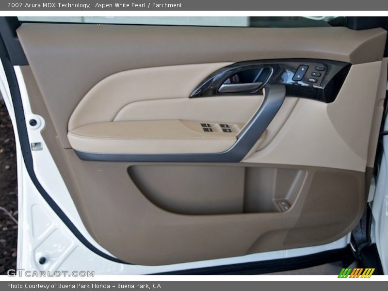 Aspen White Pearl / Parchment 2007 Acura MDX Technology
