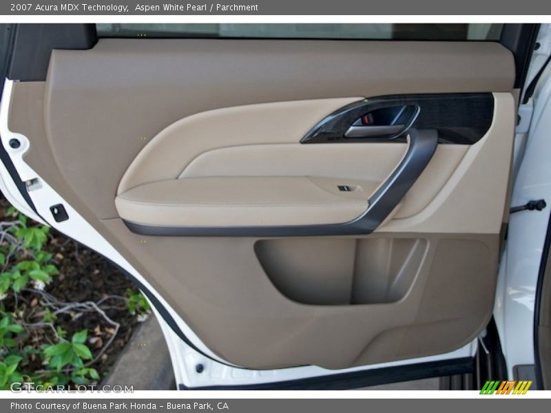 Aspen White Pearl / Parchment 2007 Acura MDX Technology