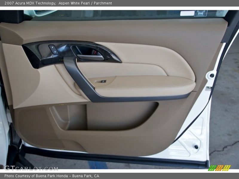 Aspen White Pearl / Parchment 2007 Acura MDX Technology