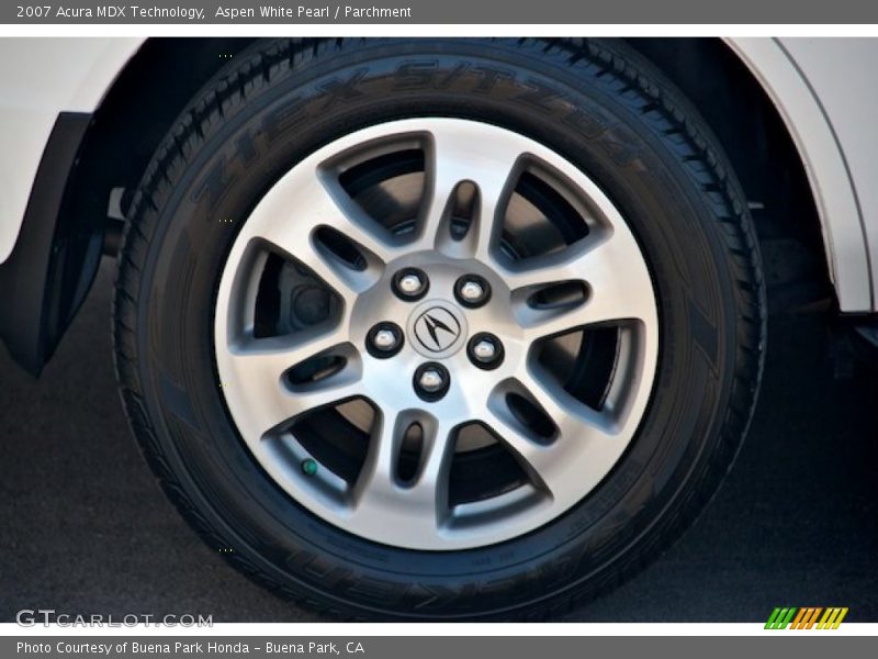 Aspen White Pearl / Parchment 2007 Acura MDX Technology