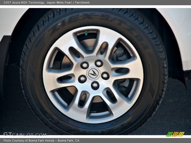 Aspen White Pearl / Parchment 2007 Acura MDX Technology