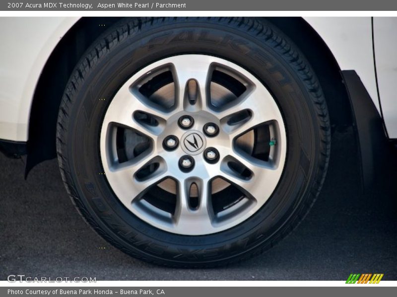 Aspen White Pearl / Parchment 2007 Acura MDX Technology