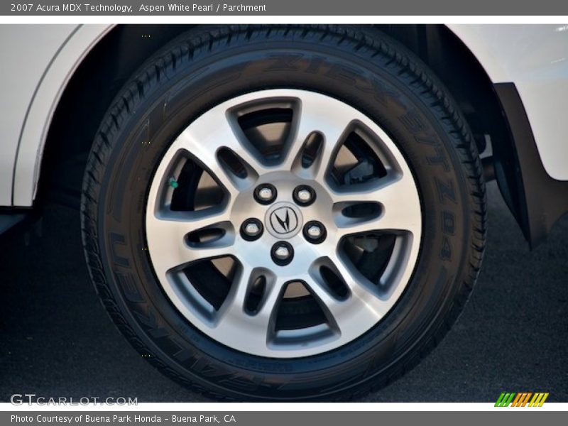 Aspen White Pearl / Parchment 2007 Acura MDX Technology