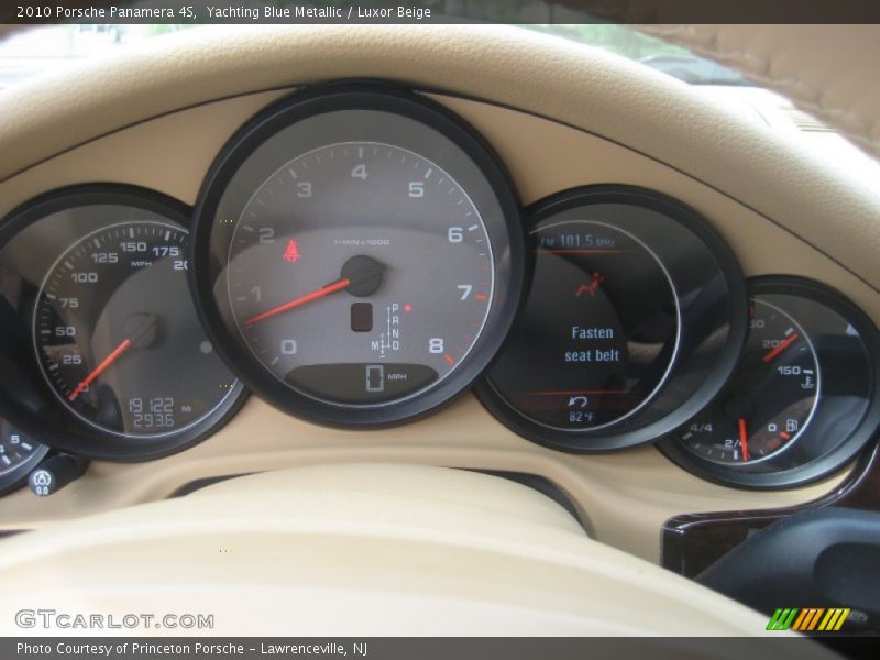 Yachting Blue Metallic / Luxor Beige 2010 Porsche Panamera 4S