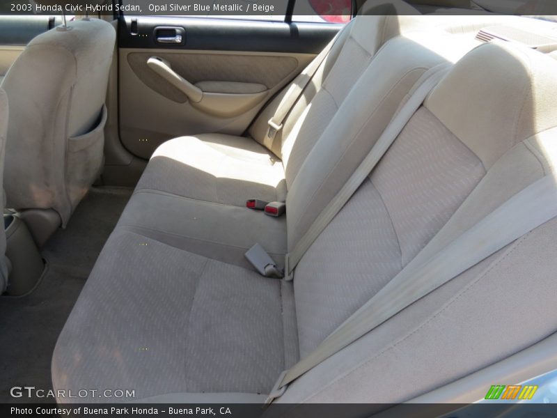 Opal Silver Blue Metallic / Beige 2003 Honda Civic Hybrid Sedan