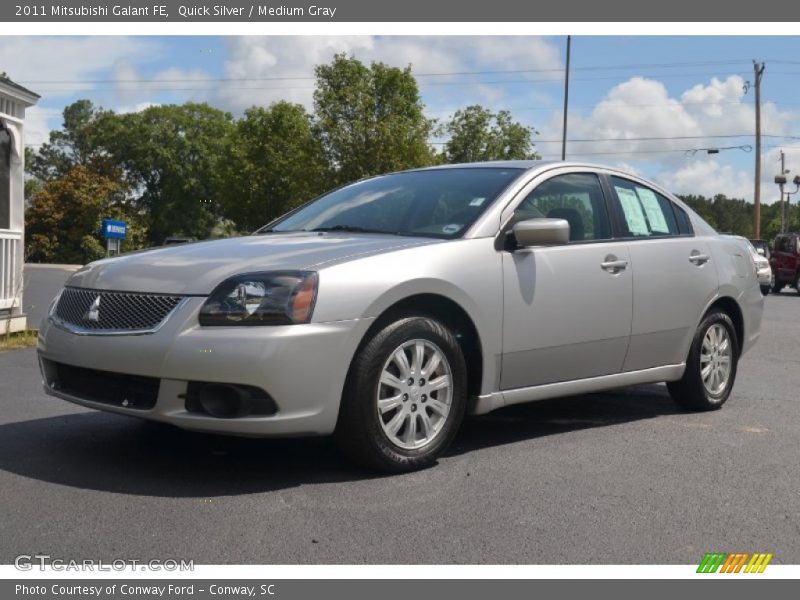 Quick Silver / Medium Gray 2011 Mitsubishi Galant FE