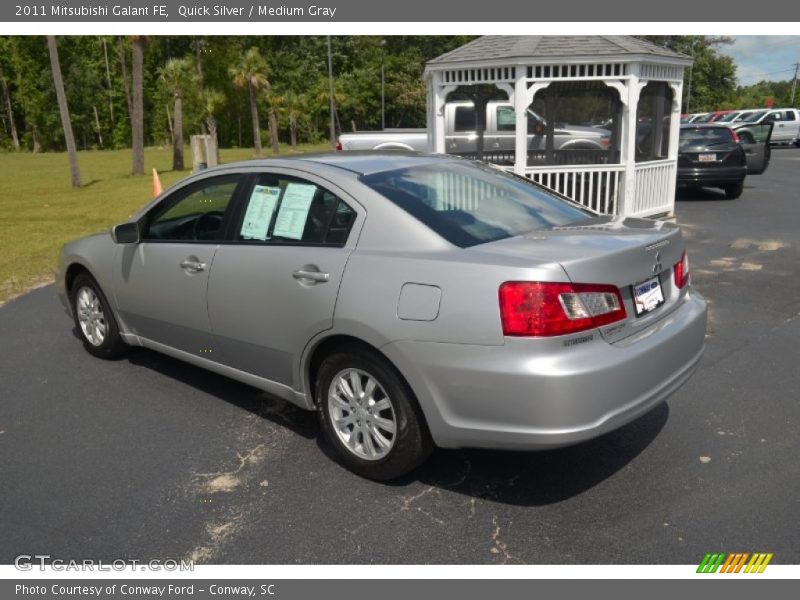 Quick Silver / Medium Gray 2011 Mitsubishi Galant FE