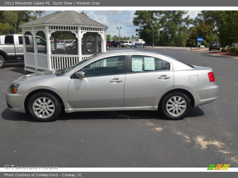 Quick Silver / Medium Gray 2011 Mitsubishi Galant FE